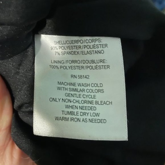 Navy multi patterned Maggie London Dress - Picture 3 of 3